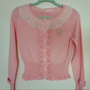 Angelic Pretty pink Lolita cardigan